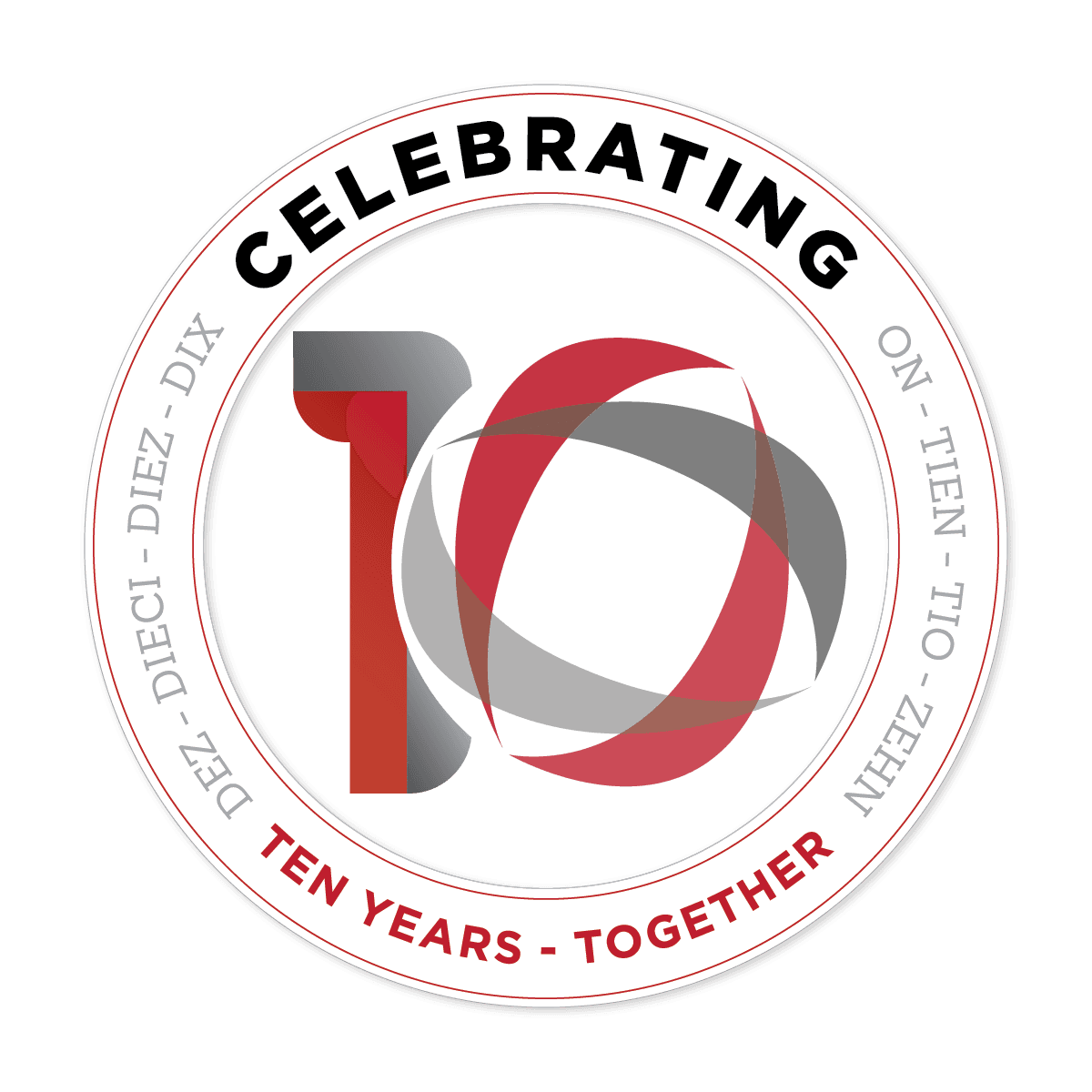 COGI 10-year anniversary emblem